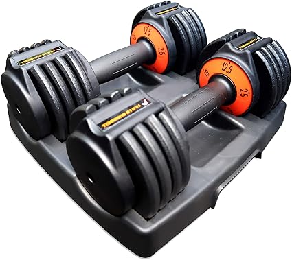 IRIS Fitness 25 lbs Adjustable Dumbbell 