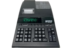 Monroe UltimateX Executive Printing Calculator with Edit and Reprint Capabilities