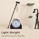Life Folding Walking Stick Adjustable Height Lightweight Aluminium Cane view 2