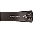 Samsung BAR Plus USB 3.2 Flash Drive, 512GB USB Standard Type-A, Speeds Up to 400MB/s, Portable Storage Memory Stick, Durable Thumb Drive Compatible with USB 3.0/2.0, MUF-512BE4/AM, Titan Gray