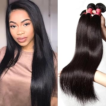 8 10 12 Inch Natural Black Color Malaysian Virgin Straight