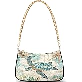 WEIYEKO Chain Shoulder Bag Hobo Tote Handbag Mini Clutch Purse with Zipper Closure for Women
