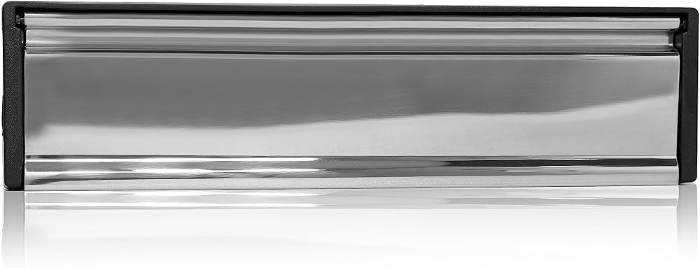 UAP Xfort MailPlate 12in Chrome Letterplate for 20-40mm Doors