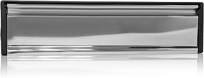 UAP Xfort MailPlate 12in Chrome Letterplate for 20-40mm Doors