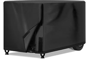 NEXCOVER Waterproof Universal Generator Cover - Weather/UV Resistant Cover 38 x 28 x 30 inch, for Most Portable Generators 5500-15,000 Watt, Black