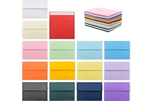 VANRA 150 Pack Colorful Envelopes for Invitations A6 Envelopes Bulk for 4x6 Greeting Cards, Wedding Invitations, Photos (15 A