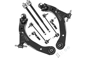 AUTOSAVER88 -Front Supension Kit Compatible with 2005-2010 Chevrolet Cobalt, 2006-2011 Chevrolet HHR, 2007-2008 Pontiac G5, 2005-2006 Pontiac Pursuit -w/Control Arm, Sway Bar Link, Tie Rod Assembly