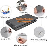 BRO Fly Mosquito Net 120x250cm High-Density DIY Mesh Screen Grey view 3