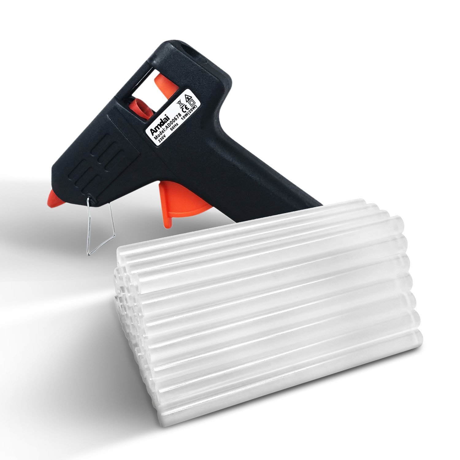 Amdai Pistola de Pegamento Kit Básico con Barras de Pegamento