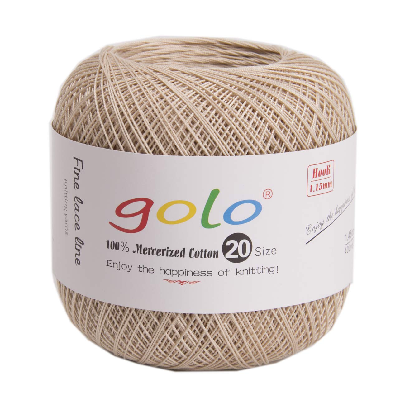 golo Crochet Thread Size 20 Yarn for Hand Knitting Embroidery Thread — image 1
