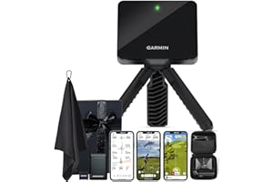 CERTIFIED BRANDS Garmin Approach R10 Portable Golf Launch Monitor | Take Your Game Home or Practice at The Driving Range | Track Metrics, Record Video or Play 43,000+ Courses with Signature Series Gift Bundle
