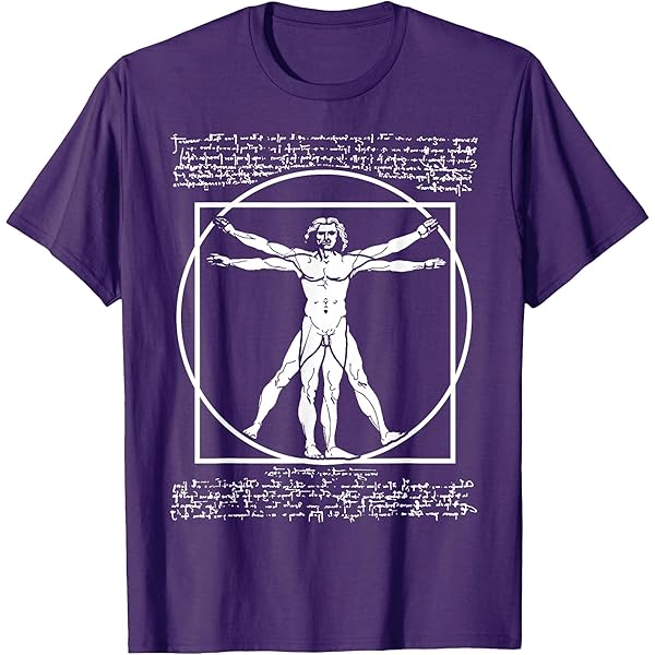 Amazon.com: VITRUVIAN MAN T SHIRT, DA VINCI SHIRT, LEONARDO DA