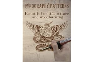 Pyrography patterns: Beautiful motifs to trace and woodburning, Pyrography Workbook