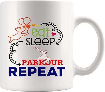 Téléchargement gratuit Images Tasse A Cafe Eat Sleep Repeat Parkour Cadeau Son Daughter actualisé par