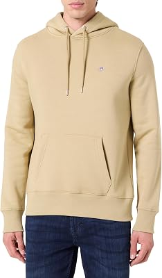 Shield Hoodie - Capucha para Hombre (Paquete de 1), Madera Beige, M