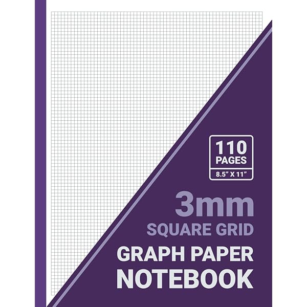 2.5 mm Square Grid Graph Paper Notebook: 2.5 mm x 2.5 mm Squares