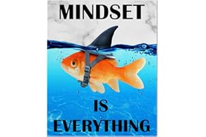 HLJ ART Mindset is Everything Wall Art: Motivational Poster Office Wall Decor, Inspirational Quotes Picture Positive Prints for Home 12x15"