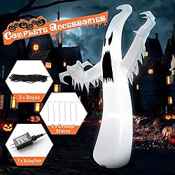 Tangkula 12 FT Halloween Inflatable Ghost, Quick