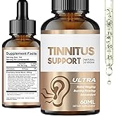 Tinnitus Relief for Ringing Ears, Natural Ear Ringing Support Drops to Relieve Ear Ringing and Reduce Ear Noise & Buzzing, Support Inner Ear Wellness and Focus, Herbal Blend Formula (2 Fl Oz)