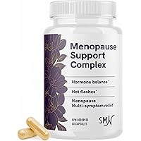 Menopause Supplements with Black Cohosh, Dong Quai | Estrogen for Hot Flashes Relief, Night Sweats, Mood & Acne Support | Hor