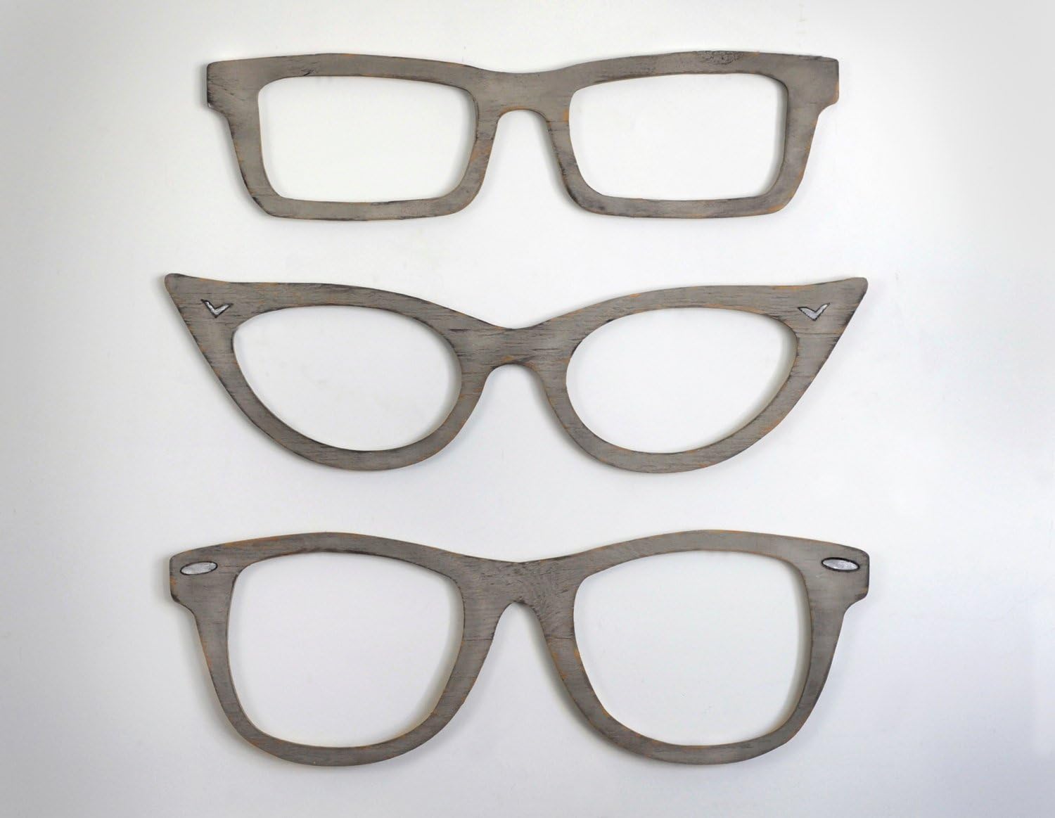 Eyeglasses Wall Decor Cats Eye Glasses, Wayfarer, Square Glasses Optometry Wall Art Optical Shop Art