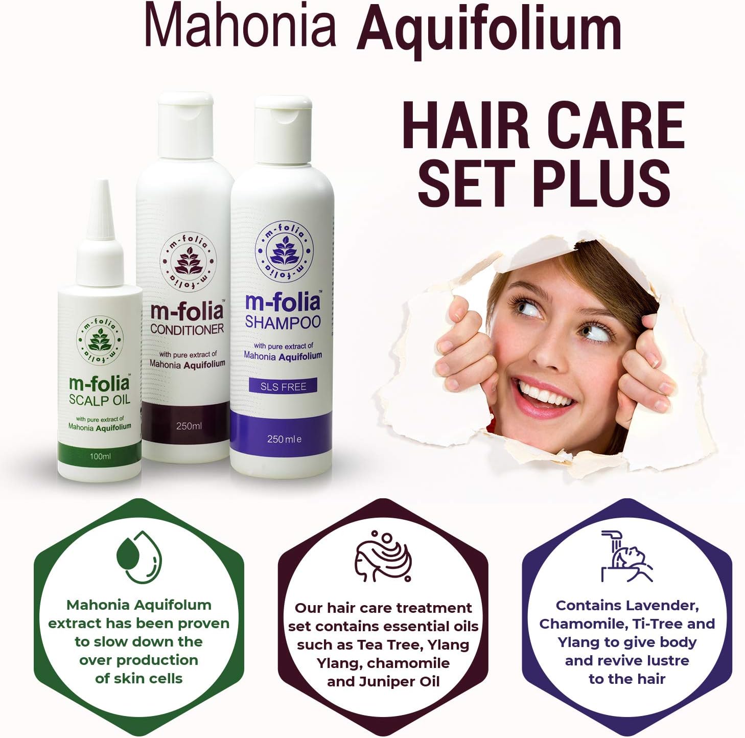 M-FOLIA Hair Care Set Plus Combination Pack containing M-Folia Psoriasis Shampoo Scalp Oil and Conditioner Formulated to Combat the Symptoms of Psoriasis Eczema and Dry Scalp Conditions - Image 5