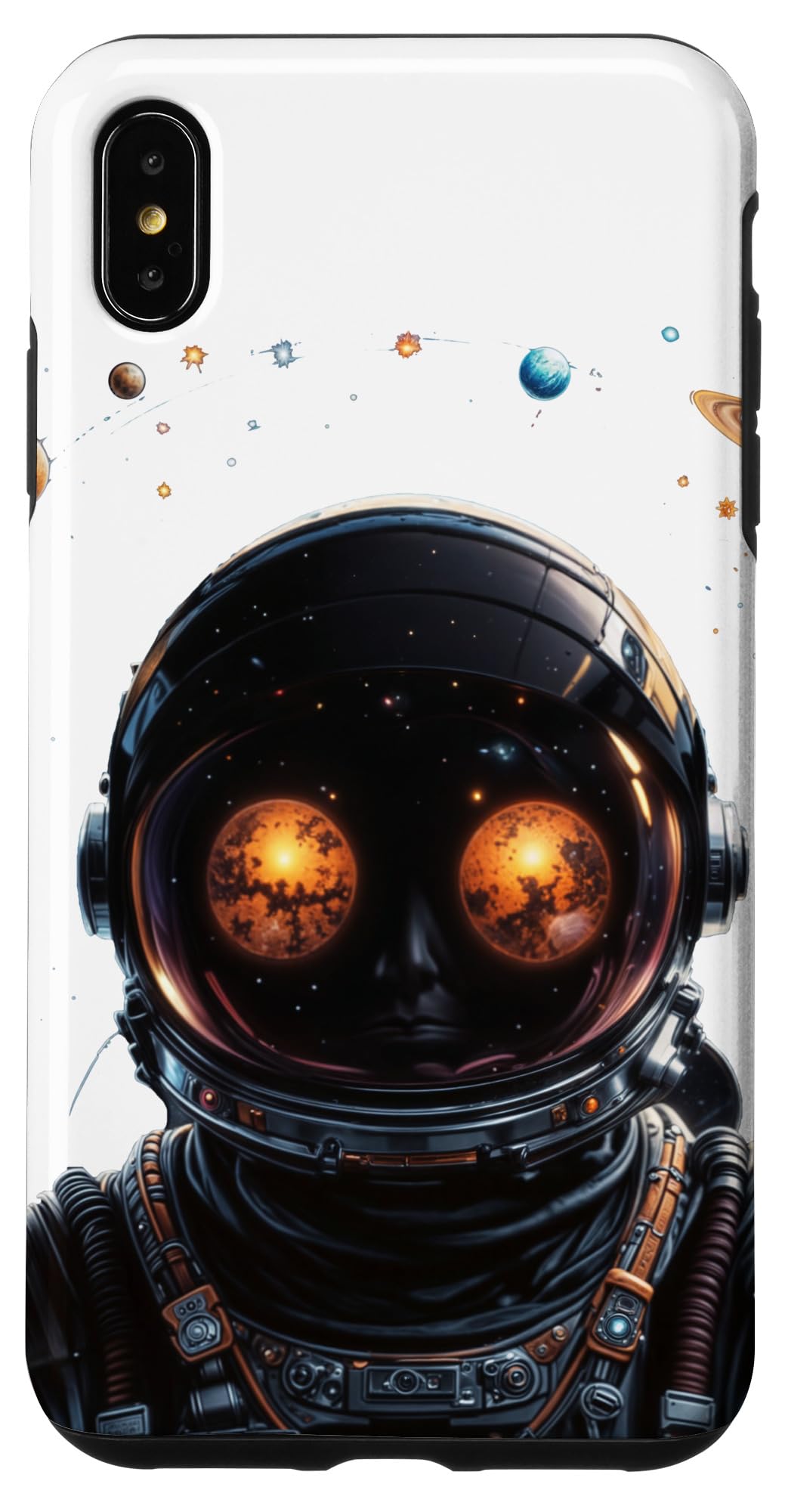 iPhone XS Max Futuristic Astronaut Solar System Science Space Sci Fiction Case