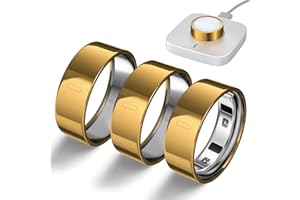 sylacor 3 Pack Ring Cover Compatible with Oura Ring Gen 4/Oura Ring Gen 3 Horizon/Heritage, Upgraded Anti-Scratch TPU Ring Protector for Men Women, NOT for Oura Ring 4 Ceramic (Gold*3, Size 9)