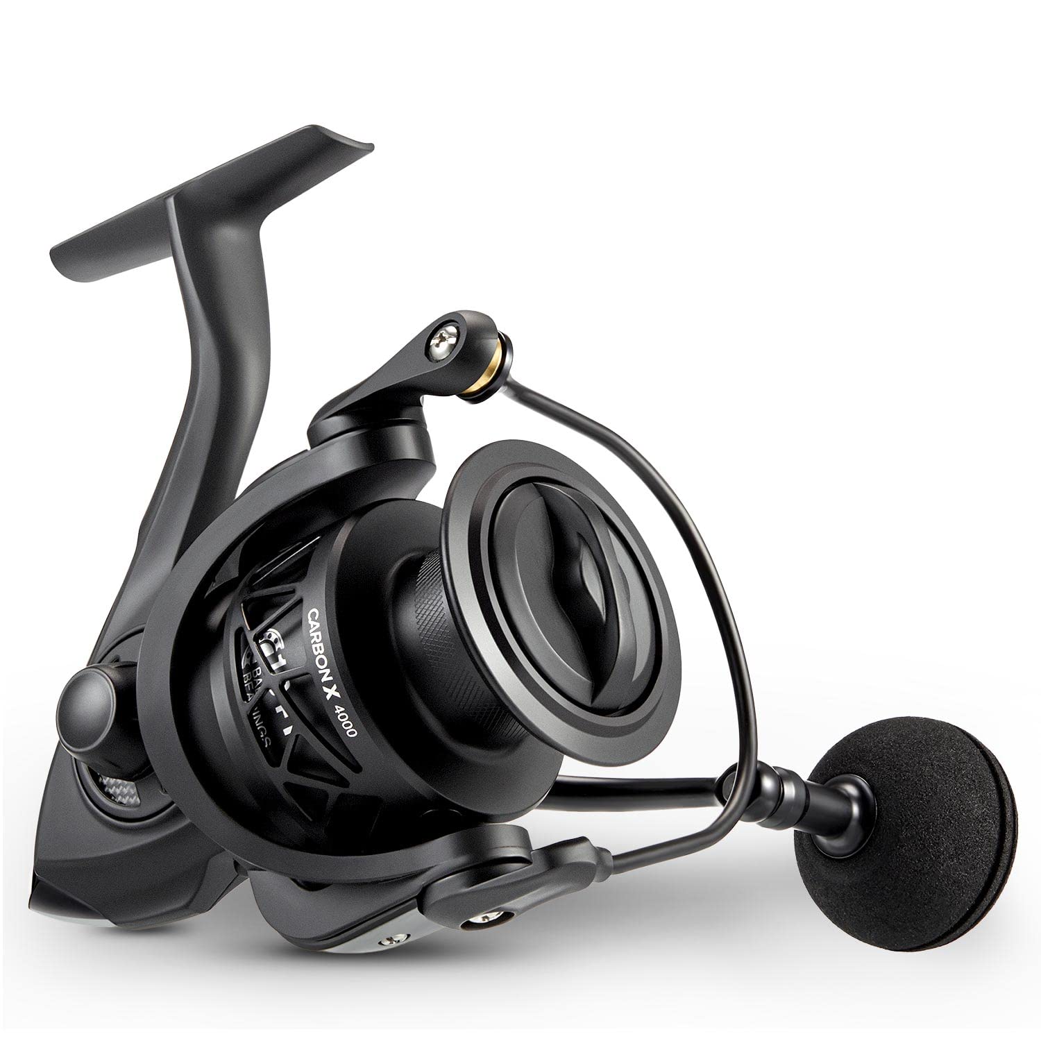 Piscifun Carbon X Spinning Reel, 6.2:1 Gear Ratio, Up to 33LB Max Drag, 10+1 Shielded BB, Carbon Frame, Black, Ambidextrous, Spinning Fishing Reel