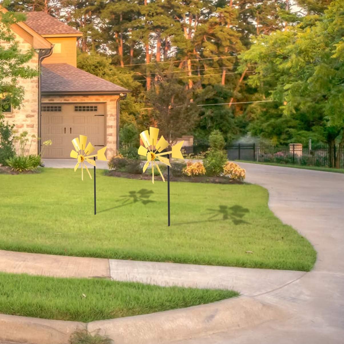 Cabilock Hilanderos de Viento Molinos de Viento de Metal Molinillos de
