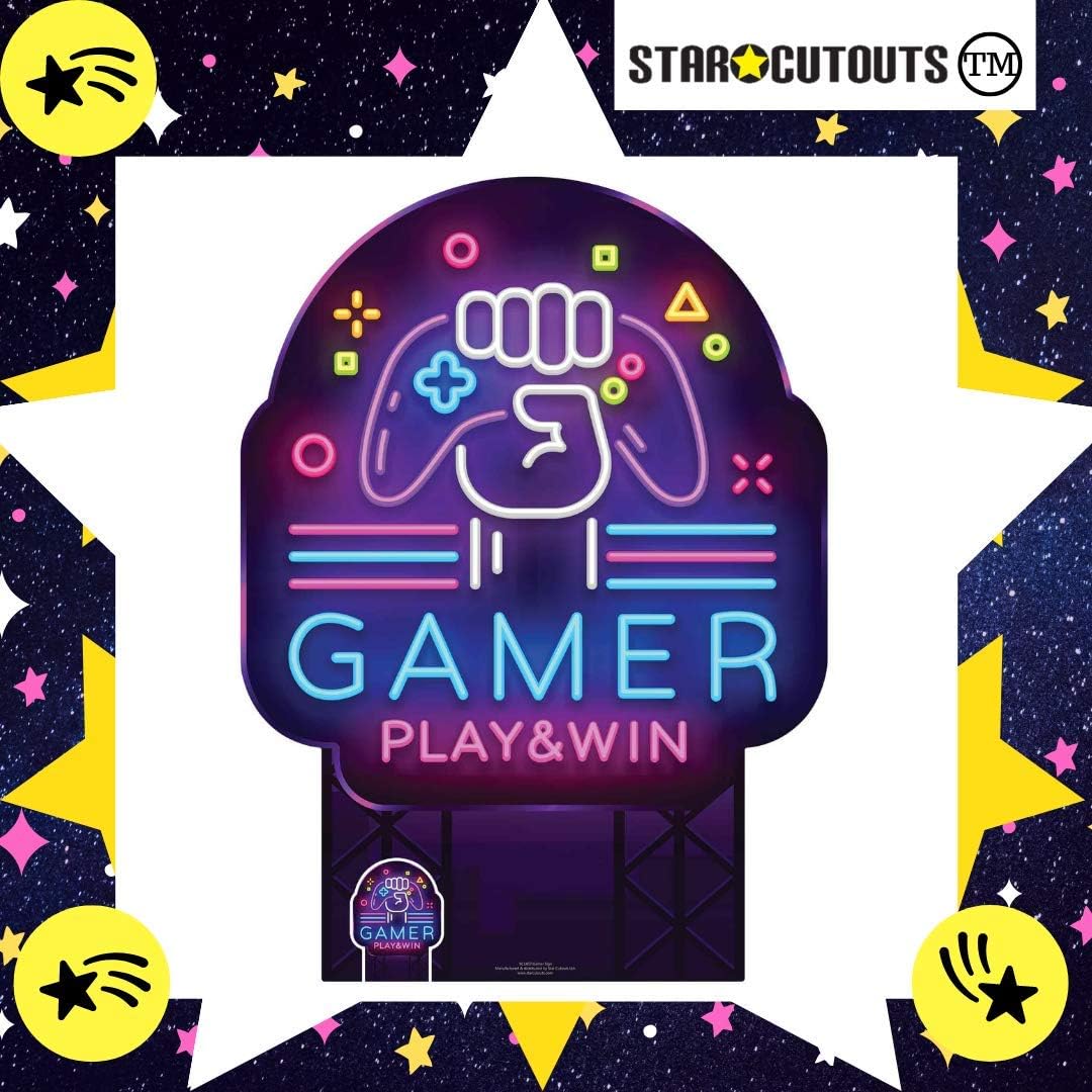 STAR CUTOUTS SC1402 Gamer Sign Cardboard Cutout Create The Perfect Family, Anniversary, Wedding, Birthday Party Decoration - Image 3