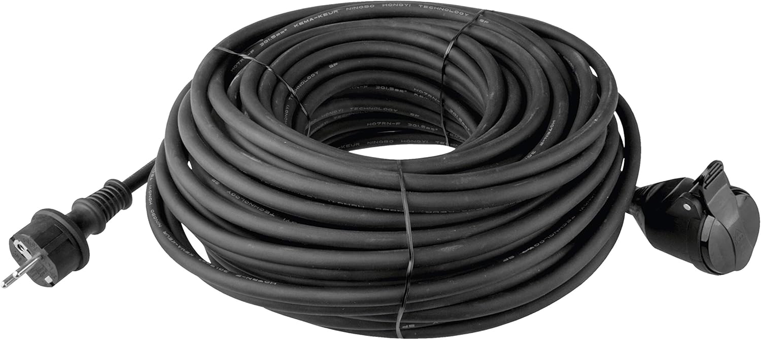 EMOS H07RNF3G Cable alargador de Goma para Exteriores (IP44, 25 m EMOS H07RNF3G Cable alargador de Goma para Exteriores (IP44, 25 m