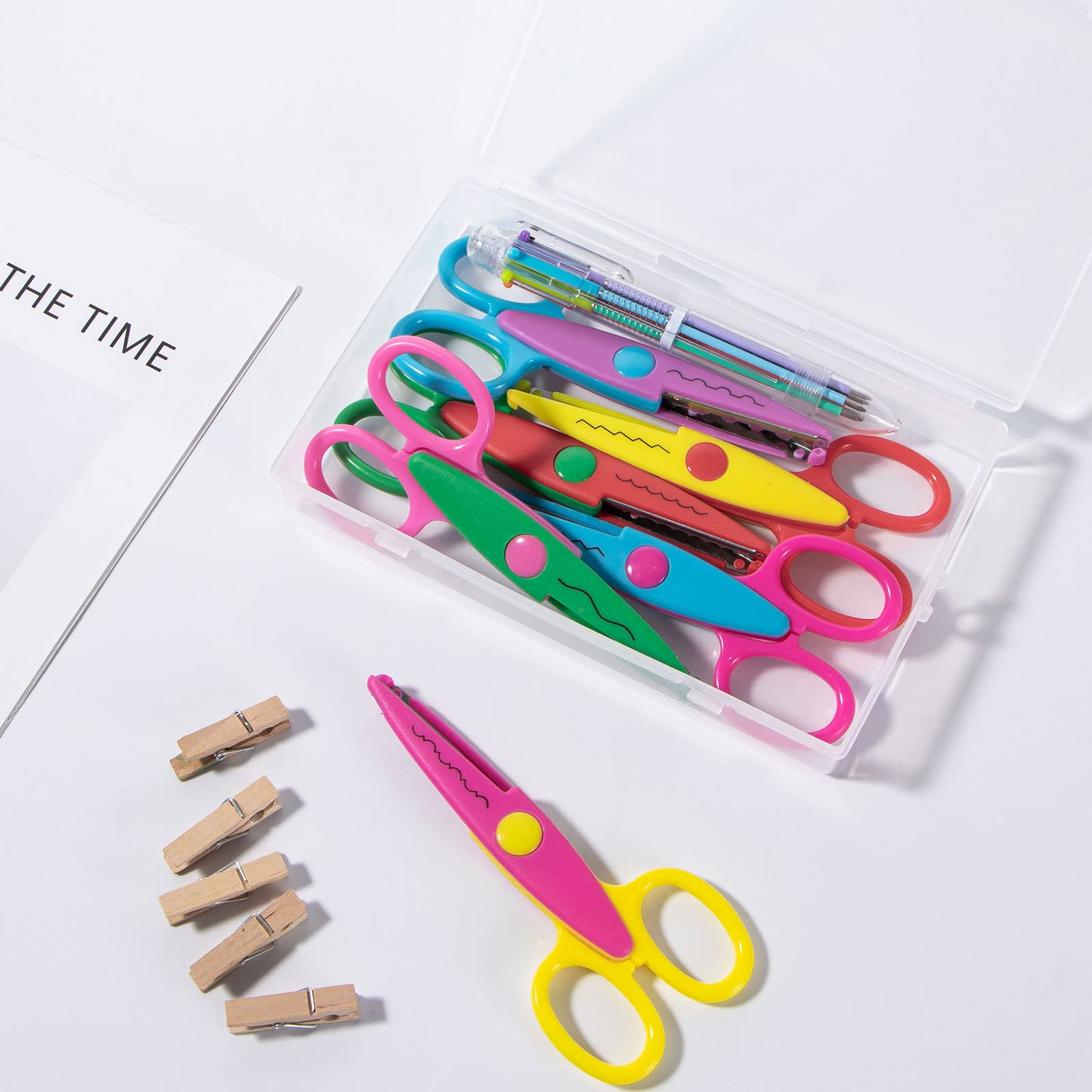 Katfort Clear Container with Lid, 4 Packs Rectangular Storage Containers Plastic Storage Box 7.1''×4.6''×1.2'' Small Clear Storage Box for Storage, Beads, Crafts Accessories