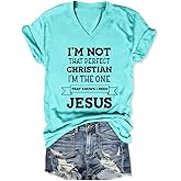 Christian Shirts for Women I Need Jesus Shirt Funny Graphic Religious Tshirts Faith Inspirational Tee