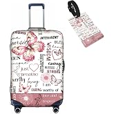 Tuizumy Travel Suitcase Protector African American Girl Elastic Protective Washable Luggage Cover With Concealed Zipper Suitable For 18-32 Inch(S (for 18-21 inch luggage))