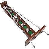 WE Games Shoot The Moon - a Classic 1940's Nostalgia Game - Solid Walnut Wood Stain - 18 inches