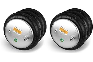 2 pack of TORQUE Triple Convoluted Air Spring Bag (Replaces Firestone 8008, W01-358-8008, Hendrickson S-11637, C-11637) (2 x TR8008)