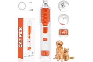 CATPICK 7-Speed 360° LED Strong Light Dog Nail Grinder Quiet Cat Nail Grinder Dog Nail Trimmers for Large Medium Small Dogs Cats Pets Claw Trimmer Quick Dog Nail Clipper