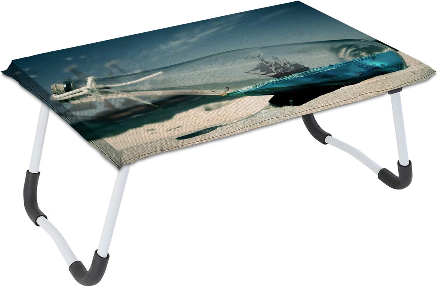 Aart Store Multipurpose Foldable Laptop Table with One Amazon.in