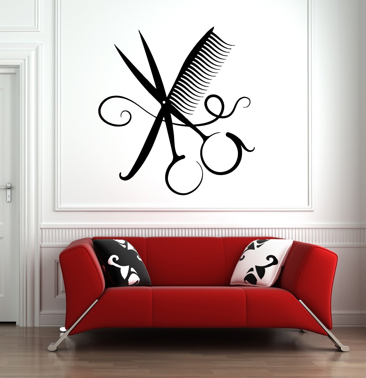 Amazon Com Hair Salon Wall Window Decal Sticker Hair Stylist Hair