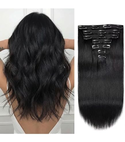 Amazon.com : MY-LADY Clip In Hair Extensions 100% Real Human  display picture 1