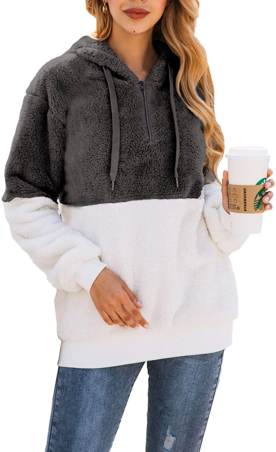 fleece fluffy pullover