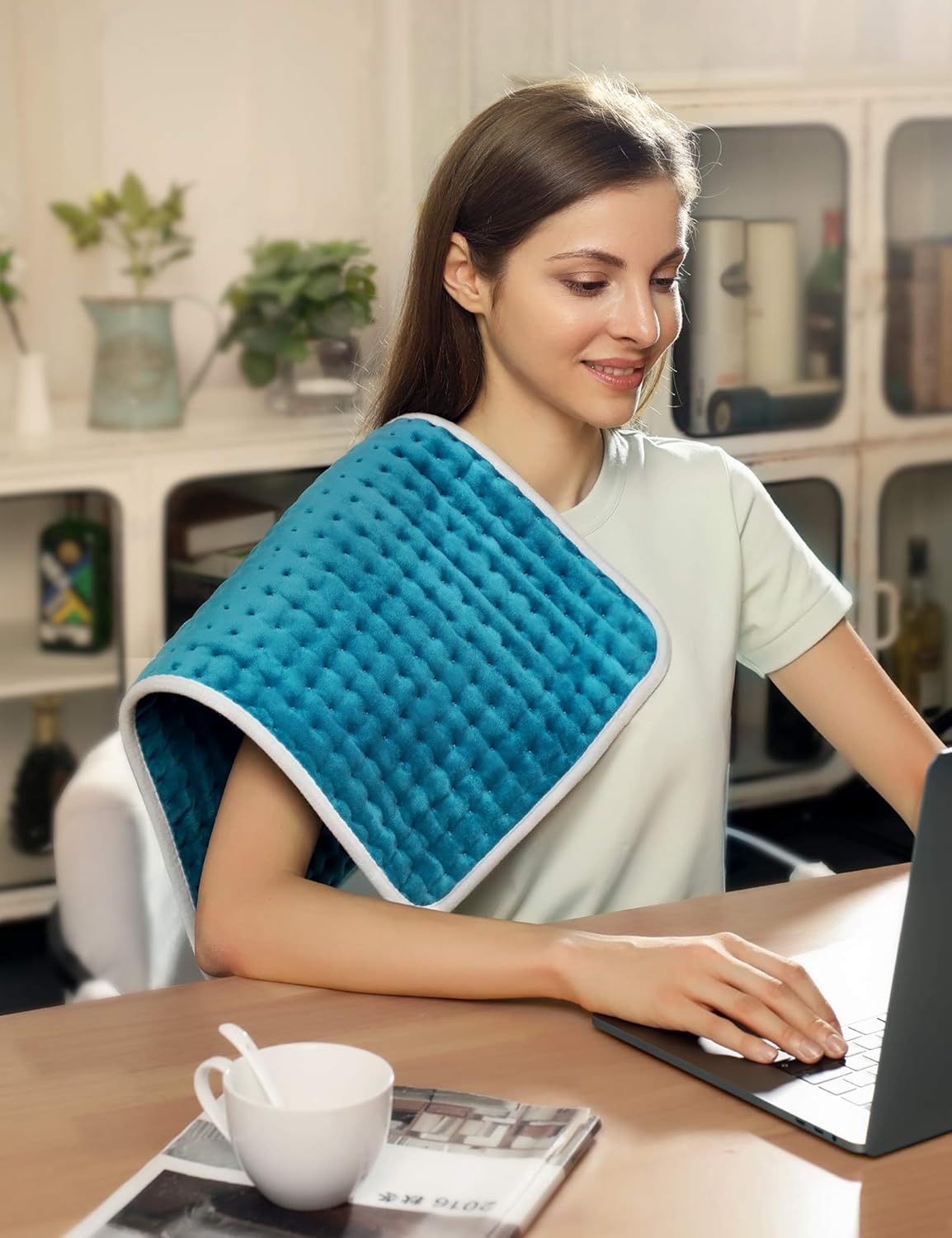 Heating Pad for Back Pain and Cramps Relief, Sable 12"x24" Large Electric Hot Heated Pad, Auto Shut Off, 6 Heating Settings, Moist & Dry Heat Therapy for Shoulder Neck Arm Leg Knee: Health & Personal Care