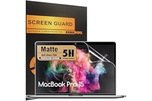 KEANBOLL 3 Pack Matte Anti-Glare Screen Protector for Apple MacBook Pro 15 Inch (2019-2016 Released) Model A1707 A1990 with Touch Bar Laptop Help for Your Eyes Reduce Fatigue