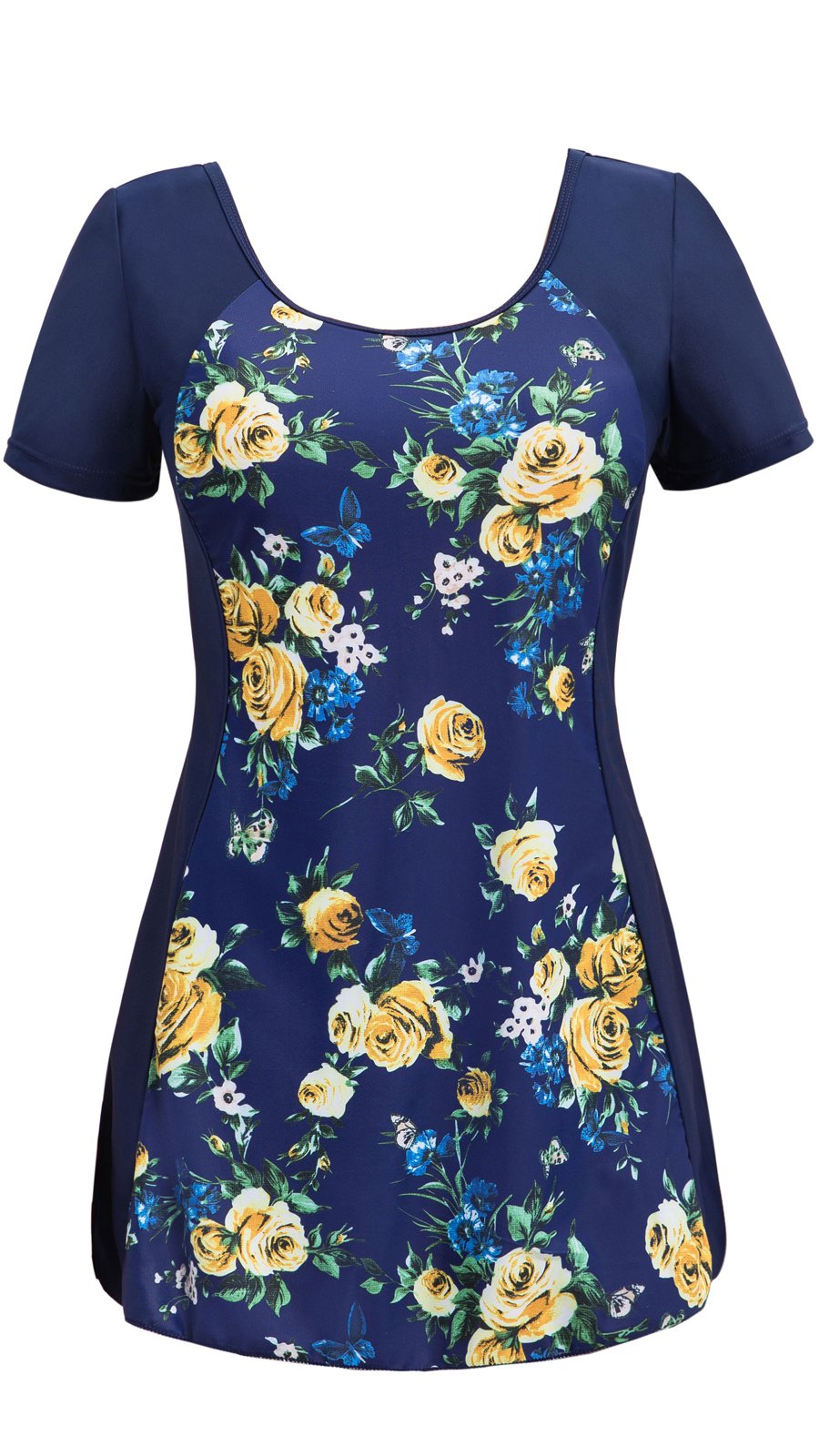 short sleeve bathing suit plus size