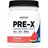 Nutricost Pre-Workout Xtreme, Watermelon, 60 Servings, Vegetarian, Non-GMO and Gluten Free (Pre-X)