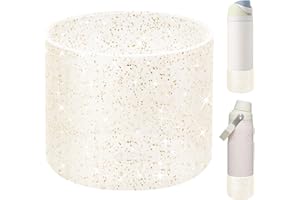 UBEEKOO Silicone Boot for Owala 24/32/40oz FreeSip,Twist,and Flip Stainless Steel Water Bottle,Sleeve Cover for Stanley IceFlow 24/36oz,Anti-Slip Bottom Protective for Owala Accessories,Glitter