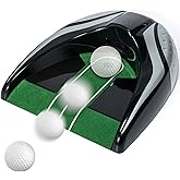 Y-nut Golf Automatic Putting Cup with Adjustable Gravity Ball Return - Battery-Powered Practicing Without Interruption for Indoor Outdoor Golf Practice
