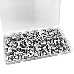 ALLCLEAN 1/4" Diameter X 3/8" Length Solid Aluminum