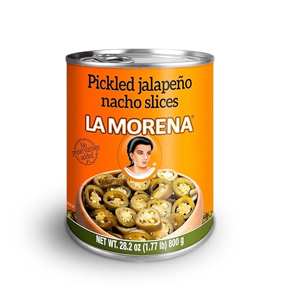 LA MORENA NACHO SLICES PICKLED JALAPENO PEPPERS 28 OZ (SINGLE)